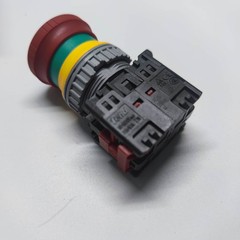 1PCS Emergency stop button switch 30mm hole ( 2 Normally closed ) TN3BKR-2B