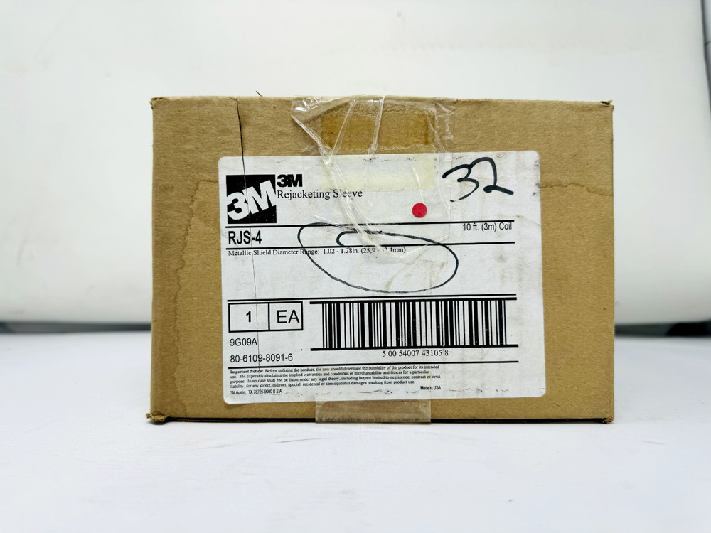 3M Rejacketing Sleeve, RJS-4-10FT, 10 ft (3 m) coil, 3.3-35 kV Open Box