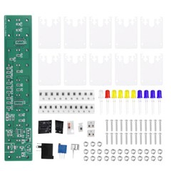 DIY LED Music Spectrum Electronic Kit Crystal Column Audio Display LM339 LM358