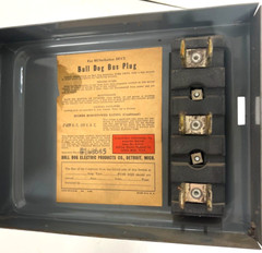BULLDOG BUS PLIG DISCONNECT BP-321B 30 AMPS 240 VOLTS 3WIRE SYSTEM