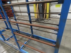 Industrial Custom Wire Spool Organizer Rack Cable Management 36 Rod 113x32x90″