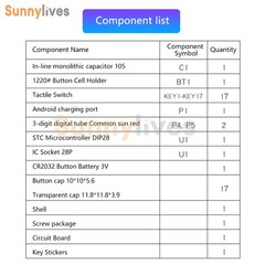LED Digital Tube Display Calculator Electronic DIY Kit Soldering Practice Parts