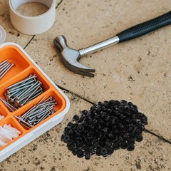 200Pcs Round Rubber Cable Grommets for Electrical Wiring Black Sealing Plugs
