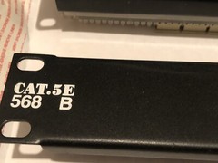 Black Box GigaBase CAT5e Patch Panel – 24 Port And Panel-12 Lot Of 2