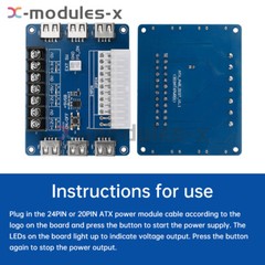 ATX Power Supply Breakout Board USB Charging Desktop Chassis Power Adapter Board