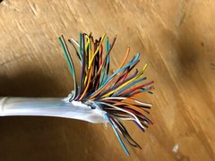 25′ Comtran Corp. Cable 1800241 25 Pair 24 AWG Wire