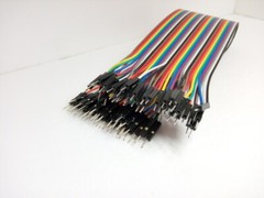 40 Pack 30cm 12” Row 2.54mm Male / Male Dupont Cable 40 Jumper Wire for Arduino