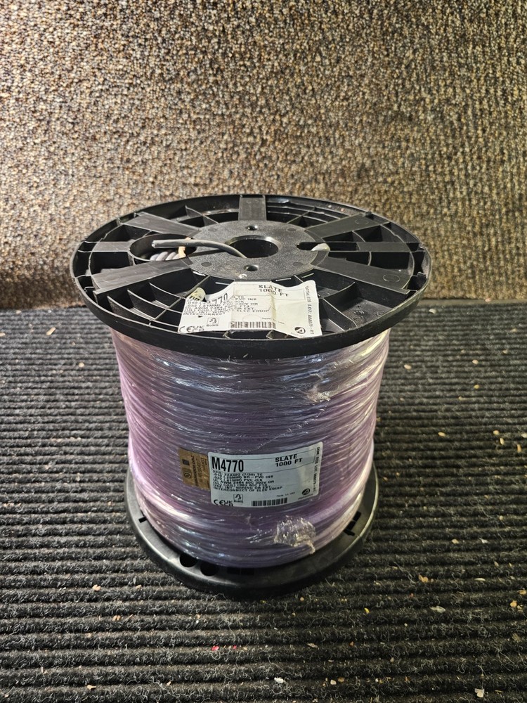 Alpha Wire M4770 1000′ Multi-Pair Cable – Foil Shield – 22 AWG 2 Pair Slate Gray