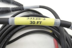 Belden 7804LW 30′ Single Mode Fiber Optic Camera Cable Composite Black