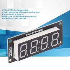 0.56in LED Disp Module 4 Digit 7 Segment Digital Tube Clock Module With Pin