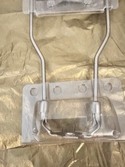 Jandorf 10” Brushed Pewter Harp 60139 NEW Push Through Socket