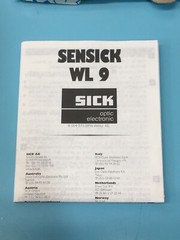SICK ELECTRONIC WL9-N132 SENSOR GAMA CASSETTE, SNS1B0108 SENSOR REFL, 150641