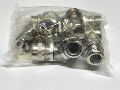 10 x Jacob 50.620 M-L Nickel Plated Brass 9-13mm Cable Gland M20x1.5 Long Thread