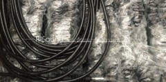 Spring spiral wire and cable 8 core black power cord expandable wire