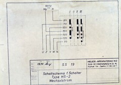 HELIOS Wendeschalter Typ HS2W für Ventilation – grau – Schaltschema XPELAIR FR12