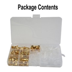 Lugs Connectors Electrical Terminals Crimp W/ Sleeves Set 315pcs Spade