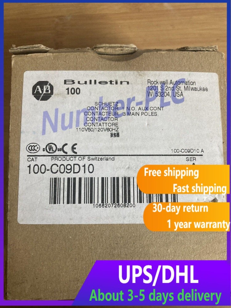 ALLEN-BRADLEY 100-C09D10 IEC CONTACTOR 9 AMP 120VAC NEW IN BOX