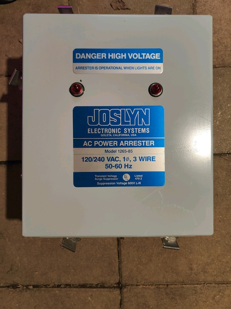 Joslyn Surge Arrester 1265-85 Surge Protector Lightly Used