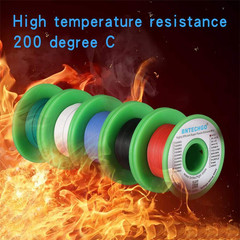 28 Gauge Silicone Wire Kit Red Black White Blue and Green Each 25ft 28 AWG St…