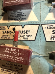 NOS 4x Sans-A-Fuse FA2000-1 Circuit Breaker – Replaces Zenith, Admiral, Motorola