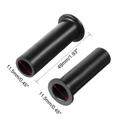 20 Pcs PVC Strain Relief Cord Boot Protector Cable Sleeve Hose 49mm Long Black