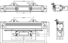 SINO KA-600 1400mm 5micron TTL linear digital scale KA600 0.005mm 1400mm encoder