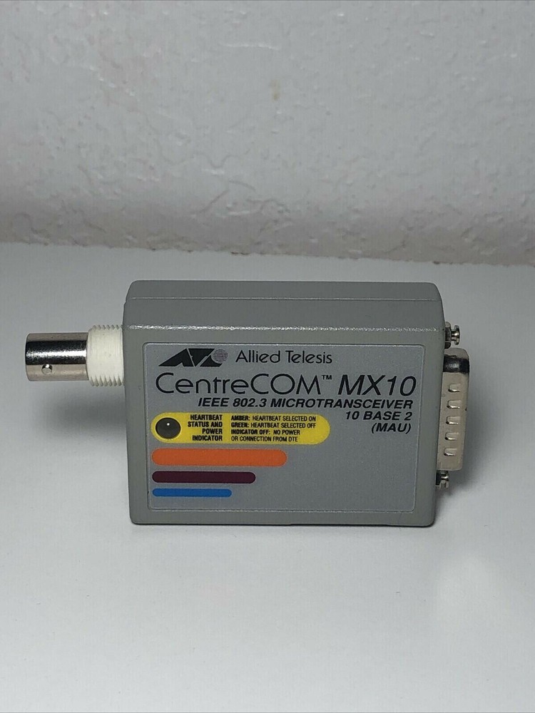 Allied Telesis CentreCOM MX10 Microtransceiver IEEE 802.3, Used