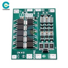 3S 13.6V 60A 18650 Li-ion Battery Charge PCB Protection Enhanced/Balanced Board