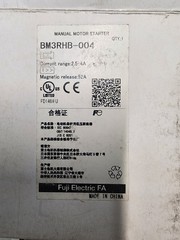 Fuji electric, Motor Starter, BM3RHHB-004, Current range 2.5-4A (10 Total) New