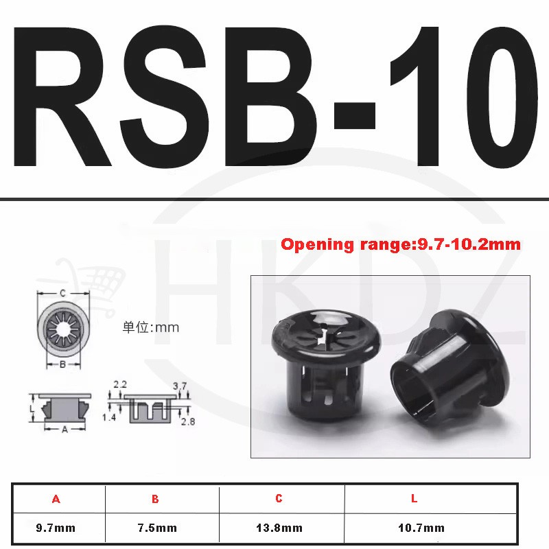 10mm -100mm PC Computer Desk Plastic Grommet Table Cable Tidy Wire Hole Cover
