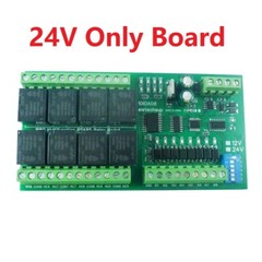 New DC 12V 24V 8DI 8DO RS485 Modbus RTU Relay Module Switch Control Board