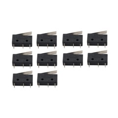 10 Pcs AC 300V 1NO 1NC Short Straight Hinge Lever Mini Micro Switch