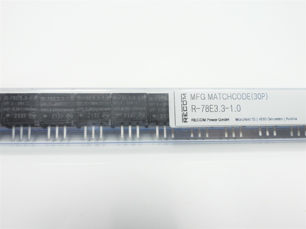 42pcs Recom R-78E3.3-1.0 DC/DC Converter 3.3V 3W