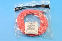 (4) Black Box 30ft Ethernet Internet Network Shielded Stranded Patch Cable Red