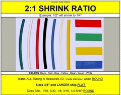 1-1/2″ I.D. CLEAR 5 Feet of Polyolefin Heat Shrink Tubing 2:1 Shrink Ratio