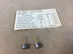 2 Pieces Vintage HEP5014 – MOTOROLA – SILICON NPN POWER TRANSISTOR HEP S5014 New