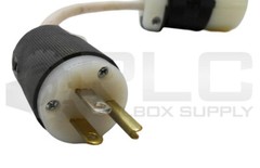 NEW HUBBELL HBL5266C STRAIGHT BLADE PLUG W/ HBL2313 CONNECTOR 20A 125V