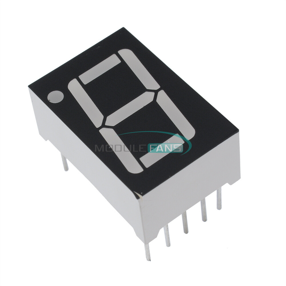 10PCS 0.56 inch 7 Segment Red LED Display 1 Digit Common Anode