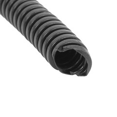 11.8 M 7×10 mm Plastic Corrugated Conduit Tube for Garden,Office Black
