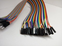 40 Pack 30cm 12” Row 2.54mm Male Female Dupont Cable 40 Jumper Wire for Arduino
