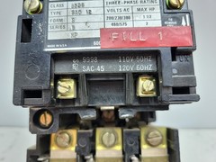 Square D 8536-SA0-12 Nema Size 00 Motor Starter Form S Series B B5.50 Relay
