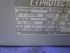 Innovative Technology SP-3Y 120-208 Transient-Voltage Surge Supressor + 1 Yea…