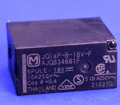 3 Panasonic General Purpose Relay 10A 125VAC 5A 250VAC 30VDC 18 VDC JQ1AP-B-18V