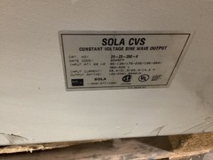 SOLA CVS 23-23-250-8 Electric Constant Voltage Transformer #104JM*SI