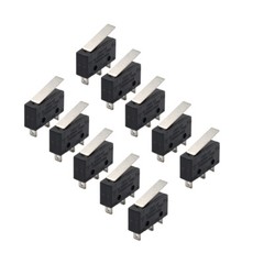 10 Pcs AC 300V 1NO 1NC Short Straight Hinge Lever Mini Micro Switch