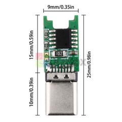 PD QC Trigger Type C USB 9/12/15/20V Fast Charging Decoy Module Power Bank Board