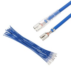 20Pcs Female Spade Crimp Terminal 3.8mm 20cm Wires, Blue