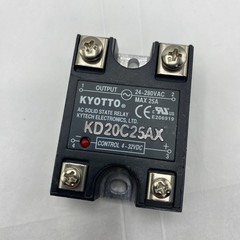 KYOTTO KD20C25AX AC SOLID STATE RELAY 24-280VAC MAX 25A CONTROL 4-32VDC