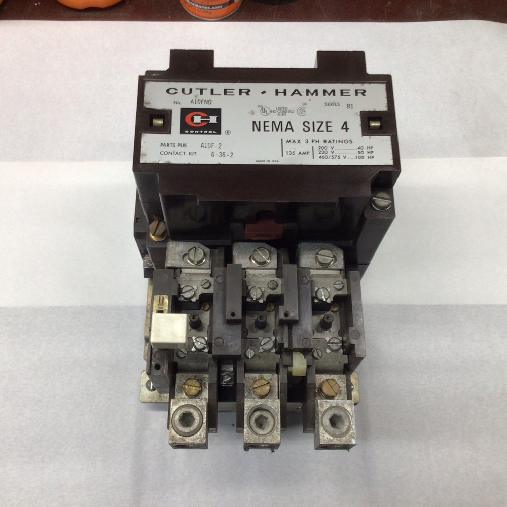 Cutler-Hammer – A10FM0, NEMA Size 4 Motor Starter, 3 Pole, 120v or 240v Coil
