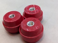 3 New MBI Mar-Bal Electrical High Voltage Standoff Insulator 1-3/8″ x 1-3/4″ T10